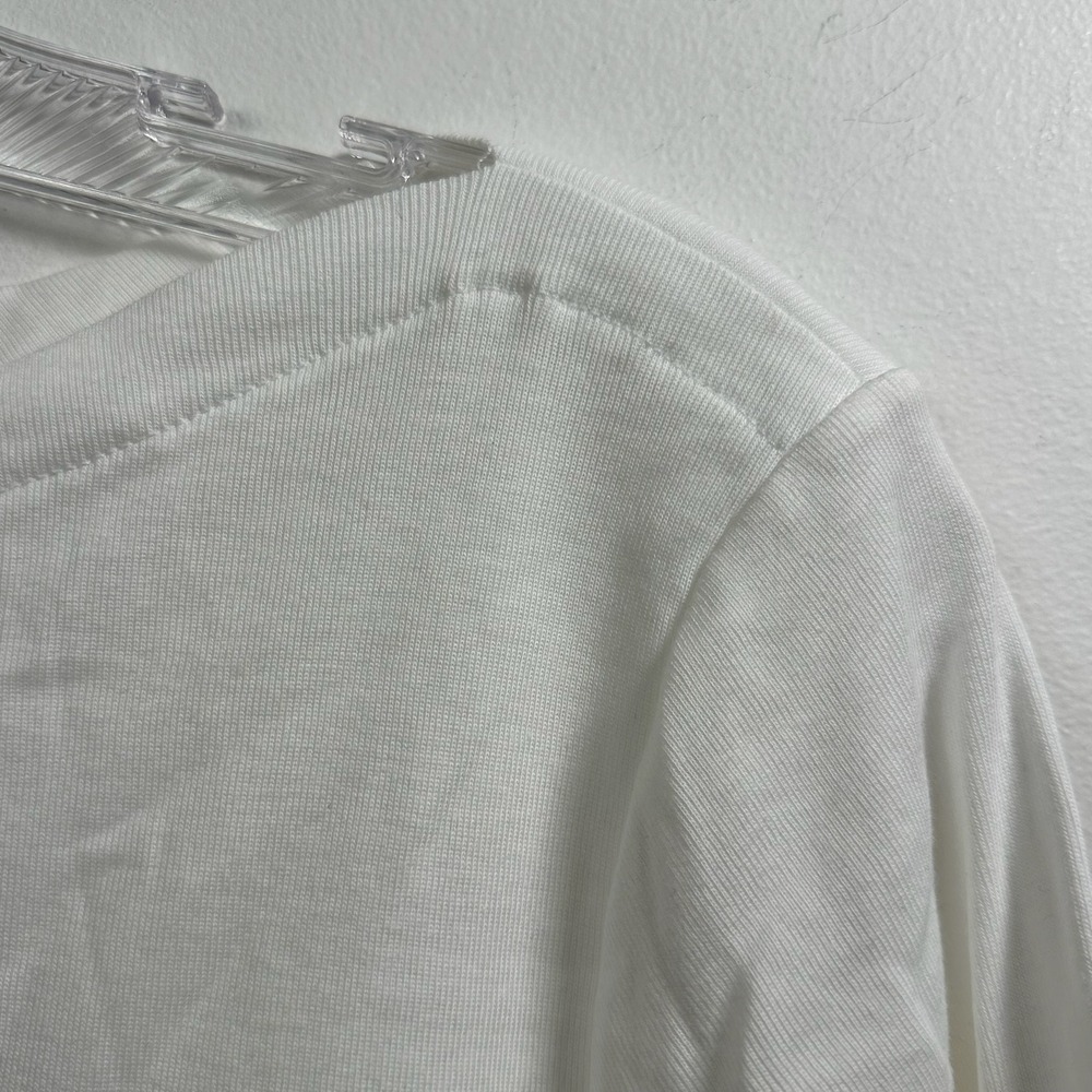 Charter Club Luxury Woman White Pima Cotton Boat Neck 3/4 Sleeve Top 0X NEW - Picture 5 of 6